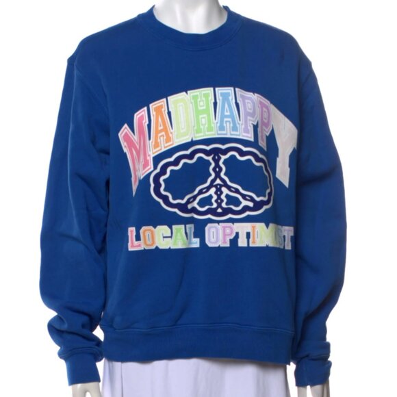 Madhappy Tops - Madhappy royal blue Local Optimist sweatshirt